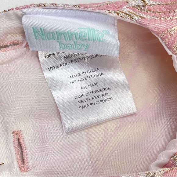 NANNETTE Baby Pink Tulle Dress with Bow 3/6 months - Picture 12 of 16